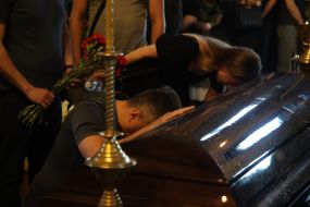 Farewell ceremony for F-16 pilot Maxim Ustimenko