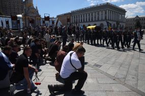 Farewell ceremony for F-16 pilot Maxim Ustimenko