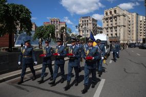 Farewell ceremony for F-16 pilot Maxim Ustimenko