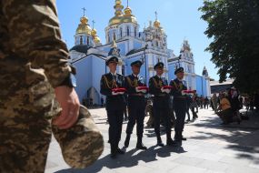Farewell ceremony for F-16 pilot Maxim Ustimenko