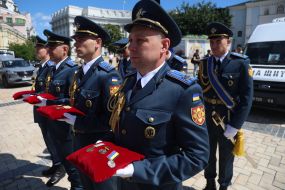 Farewell ceremony for F-16 pilot Maxim Ustimenko