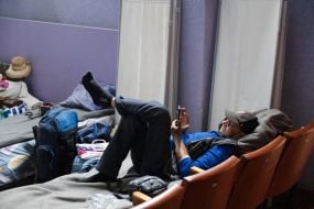 Special center for refugees and displaced persons in the city of Pavlohrad