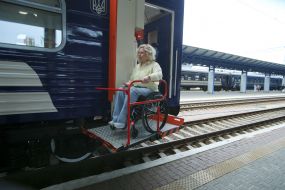 Passenger in the first inclusive carriage