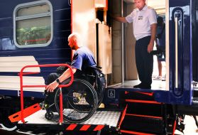 Passenger in the first inclusive carriage