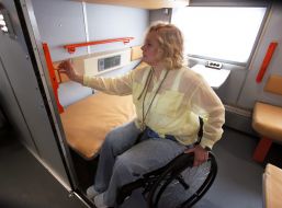 Passenger in the first inclusive carriage