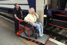 Passenger in the first inclusive carriage