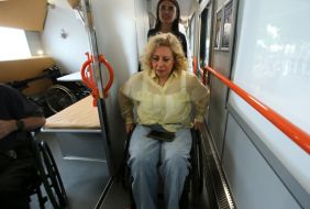 Passenger in the first inclusive carriage