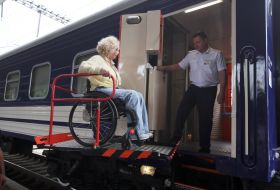 Passenger in the first inclusive carriage