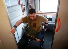 Passenger in the first inclusive carriage
