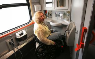 Passenger in the first inclusive carriage