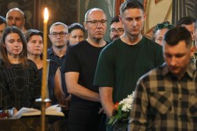 Farewell ceremony for the leader of "Plast", Maidanist and company commander of the 72nd separate mechanized brigade Roman Oryshchenko