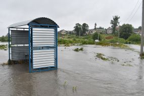 Flood in the village of Zubra, Lviv region