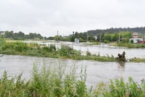 Flood in the village of Zubra, Lviv region