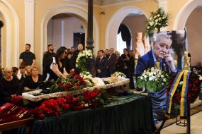 Farewell ceremony for Ukrainian composer, Hero of Ukraine Igor Poklad in Kyiv