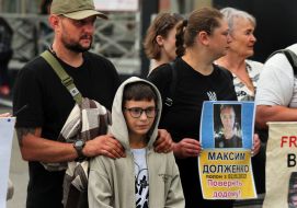 Participants of a peaceful action