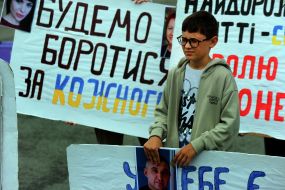 Participants of a peaceful action