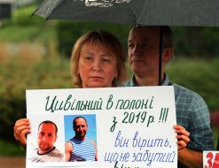 Participants of a peaceful action