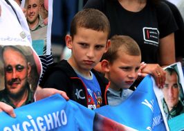 Children - participants of a peaceful action