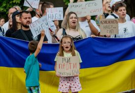 Акция против закона о НАБУ и САП в Ужгороде