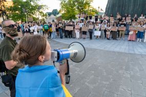 Акция против закона о НАБУ и САП в Харькове