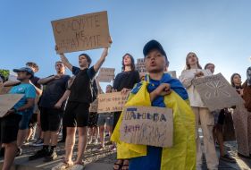 Акция против закона о НАБУ и САП в Харькове