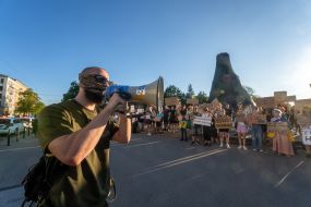 Акция против закона о НАБУ и САП в Харькове