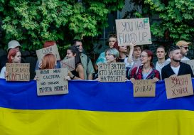 Action demanding the repeal of bill No. 12414 on NABU and SAP