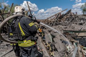 Consequences of shelling of tuberculosis dispensary in Kharkiv