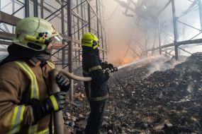 Ликвидация последствий обстрела пригорода Харькова