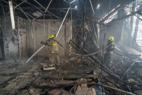 Ликвидация последствий обстрела пригорода Харькова