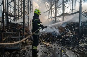 Ликвидация последствий обстрела пригорода Харькова