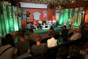 Pre-season press conference of the coaching staff, players, and representatives of FC Karpaty