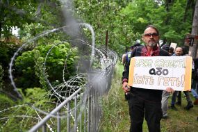 Акция за восстановление независимости НАБУ и САП под Верховной Радой