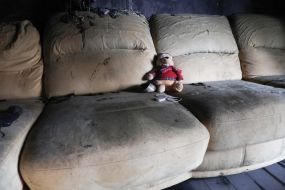 Квартира в поврежденном в результате обстрела Киева доме