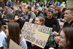 Акция за восстановление независимости НАБУ и САП под Верховной Радой