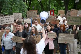 Акция за восстановление независимости НАБУ и САП под Верховной Радой