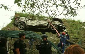 Cars burned as a result of the shelling of Kyiv