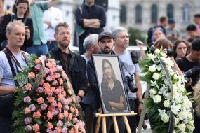 Portrait of Victoria Roshchina, who died in Russian captivity