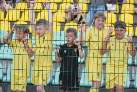 Children in football uniform