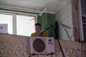 The aftermath of the shelling of Kharkiv