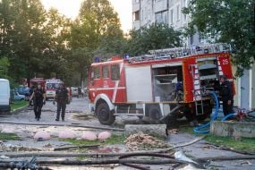 The aftermath of the shelling of Kharkiv