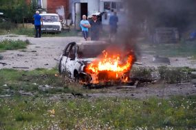 The aftermath of the shelling of Kharkiv