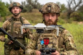 Infantrymen of the operational battalion of the 13th brigade of the Charter National Guard during training in the Kharkiv region