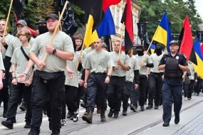 March in memory of the fighters of the Ukrainian nation in Lviv