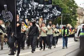 March in memory of the fighters of the Ukrainian nation in Lviv