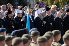 Independence Day celebrations on Sophia Square in Kyiv