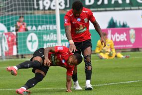 Players of FC Karpaty (Lviv)