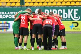 Players of FC Karpaty (Lviv)
