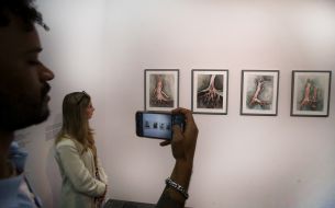 Works from the series "Attempts to Return the Body" by artist Olia Yeremeyeva