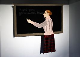 Work from the cycle "Dedicated to Grandma Hala 2018-2025" by Ukrainian artist Oksana Bryukhovetska